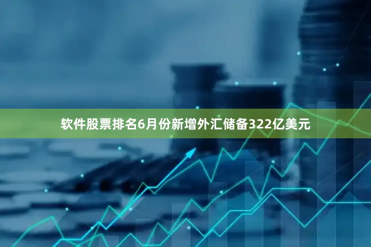 软件股票排名6月份新增外汇储备322亿美元